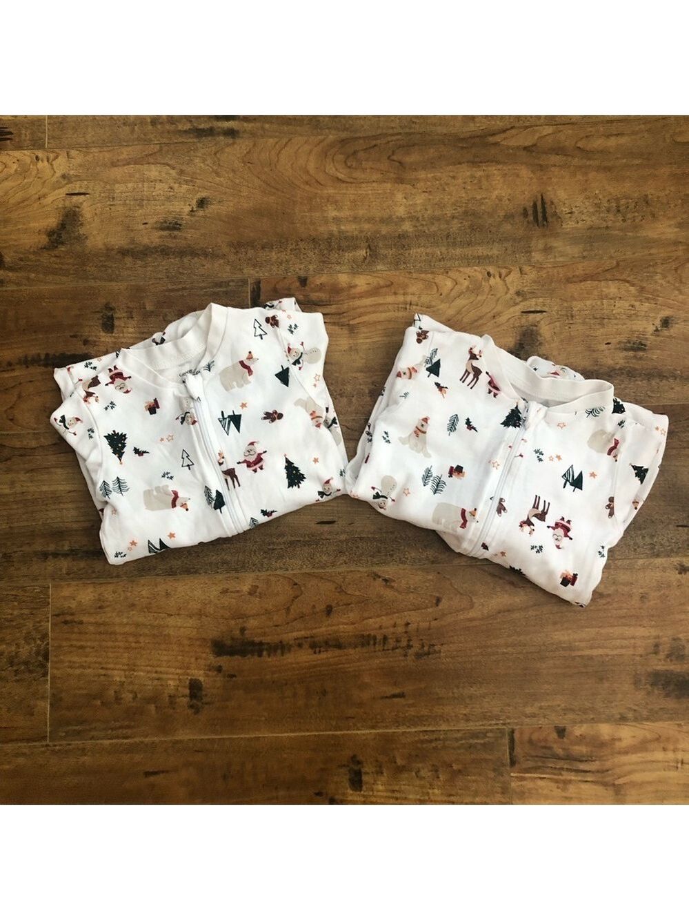 George Baby Christmas Holiday Printed Sleepers 2-Pack Bundle 18-24M